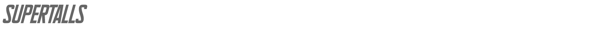 Sample characters Supertalls Font